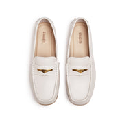Beige ST Batch Sheep Soft Penny Loafers