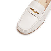 Beige ST Batch Sheep Soft Penny Loafers