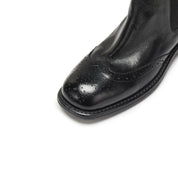 Black England Style Chelsea Ankle Boots