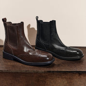 Black England Style Chelsea Ankle Boots