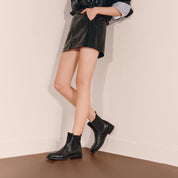 Black England Style Chelsea Ankle Boots