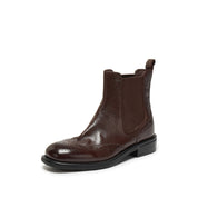 Brown England Style Chelsea Ankle Boots