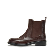 Brown England Style Chelsea Ankle Boots