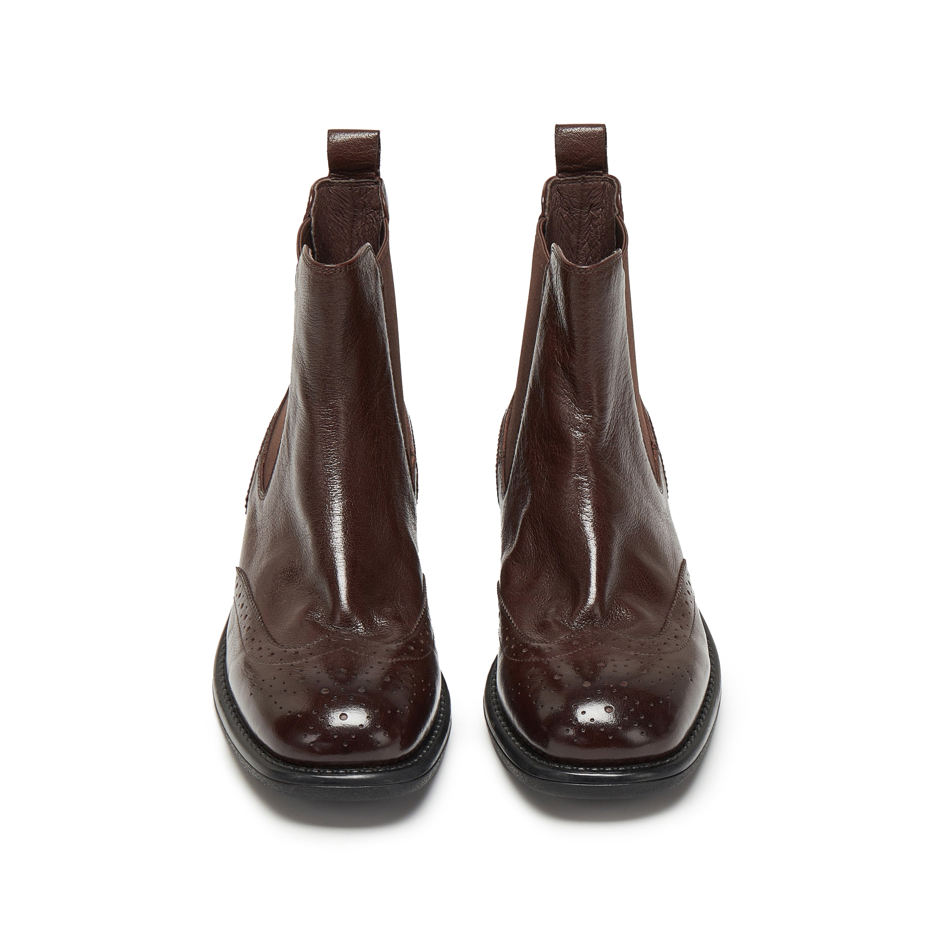 Brown England Style Chelsea Ankle Boots