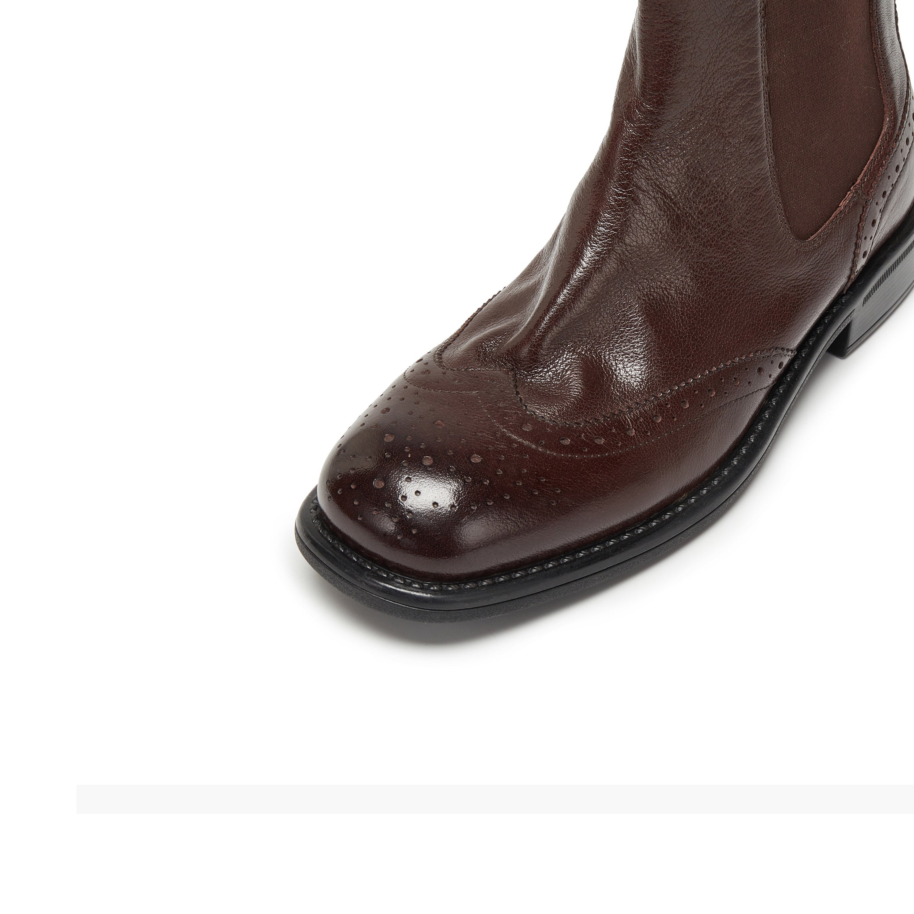 Brown England Style Chelsea Ankle Boots