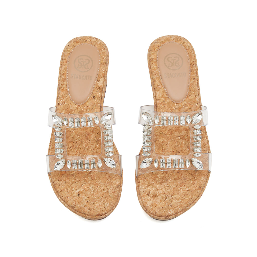 Square Crystal-embellished Wedge Corks