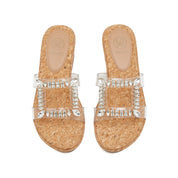 Square Crystal-embellished Wedge Corks
