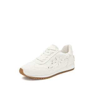 White Crystal ST Lace Up Runner