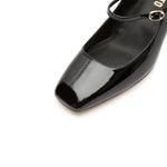 Load image into Gallery viewer, Black Double strap Patent Mary Jane Pumps
