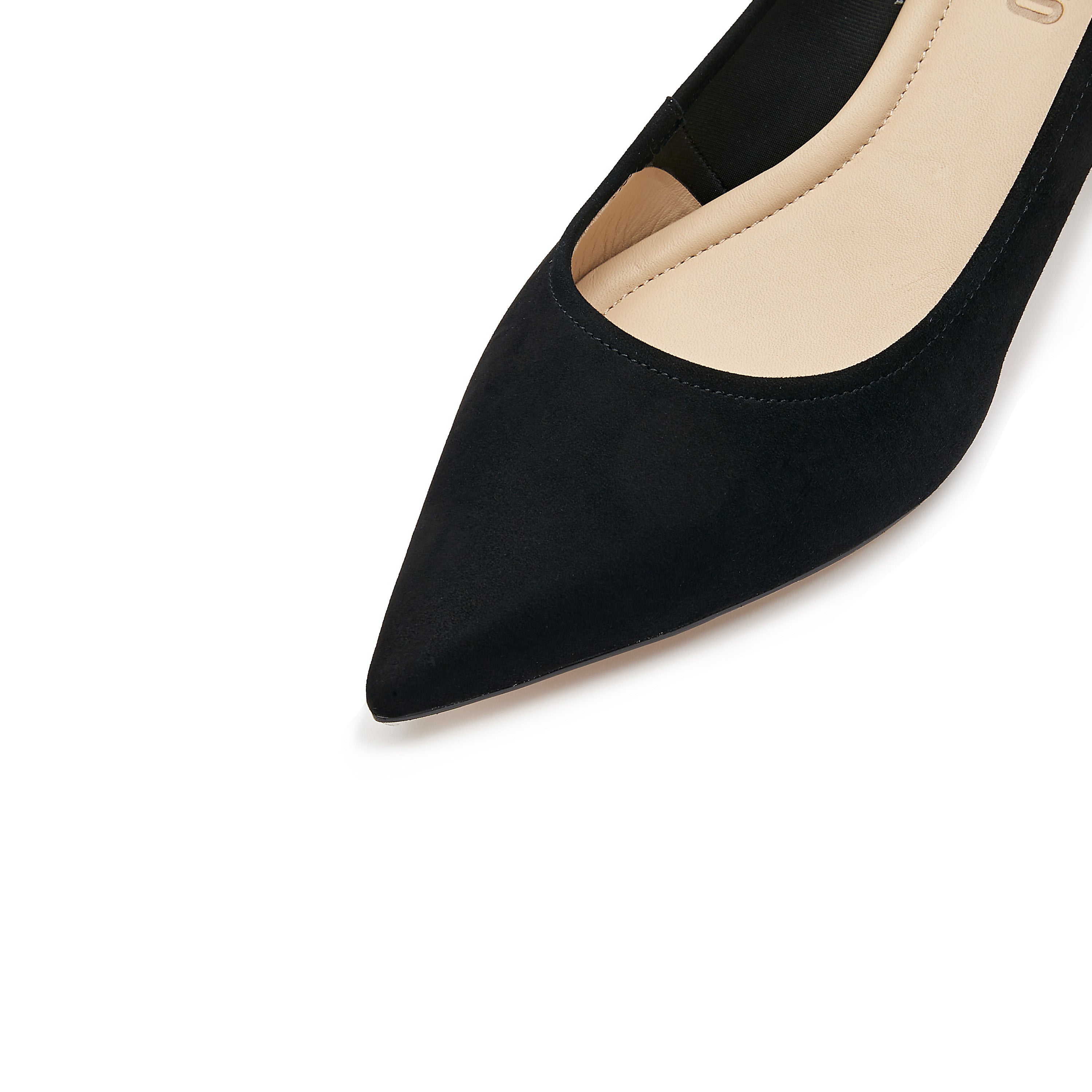 Black Suede Mirror Heel Pumps