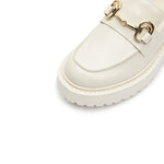 Load image into Gallery viewer, Beige leather Horsebit Loafers
