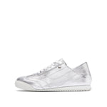 Load image into Gallery viewer, Silvery Leather Lace Up Runner
