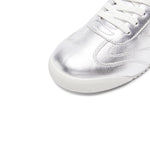 Load image into Gallery viewer, Silvery Leather Lace Up Runner
