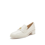 Load image into Gallery viewer, Beige Golden Pin Minimal Loafers
