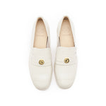 Load image into Gallery viewer, Beige Golden Pin Minimal Loafers

