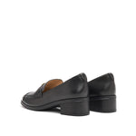 Load image into Gallery viewer, Black Golden Pin Minimal Loafers
