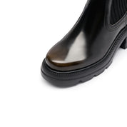 Brushed Golden Pin Chelsea Sock Boots