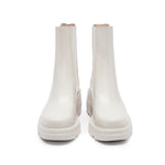 Load image into Gallery viewer, Beige Waxy Platform Charles Boots
