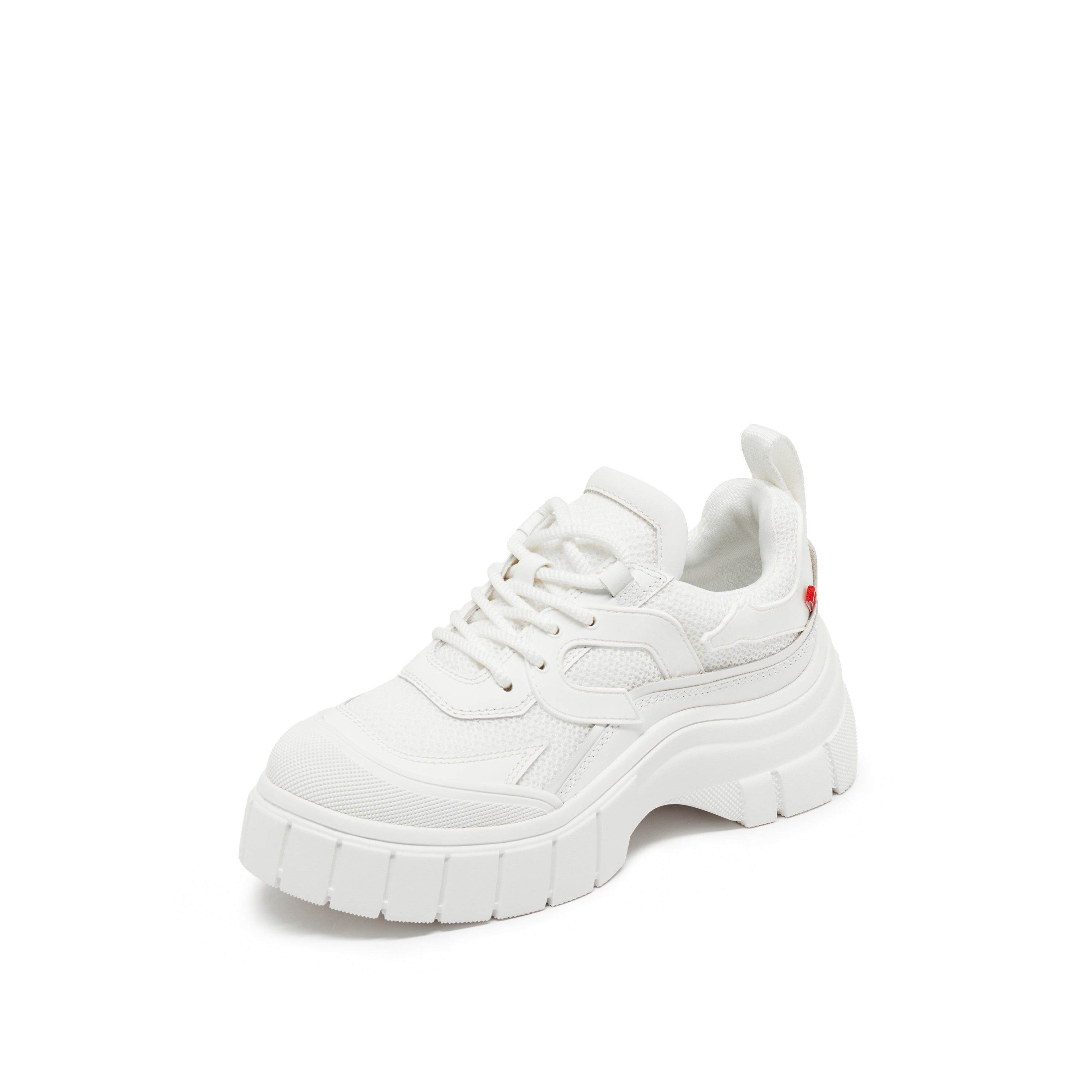 White CNY x ST Platform Sneakers