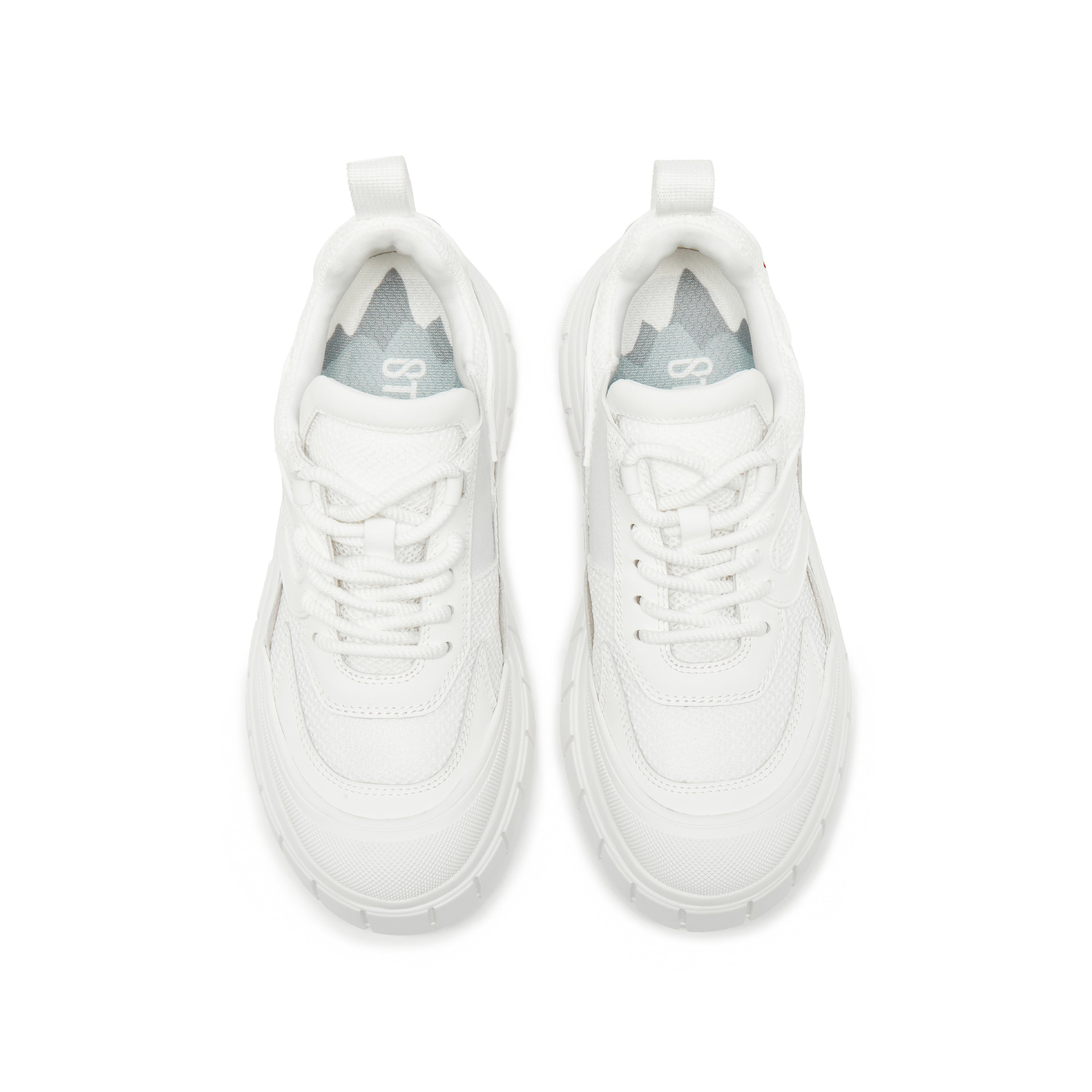 White CNY x ST Platform Sneakers