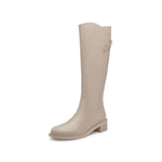 Load image into Gallery viewer, Khaki Floral Horsebit Leather Long Boots
