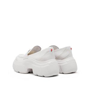 White Brushed  CNY x ST Platform Loafers