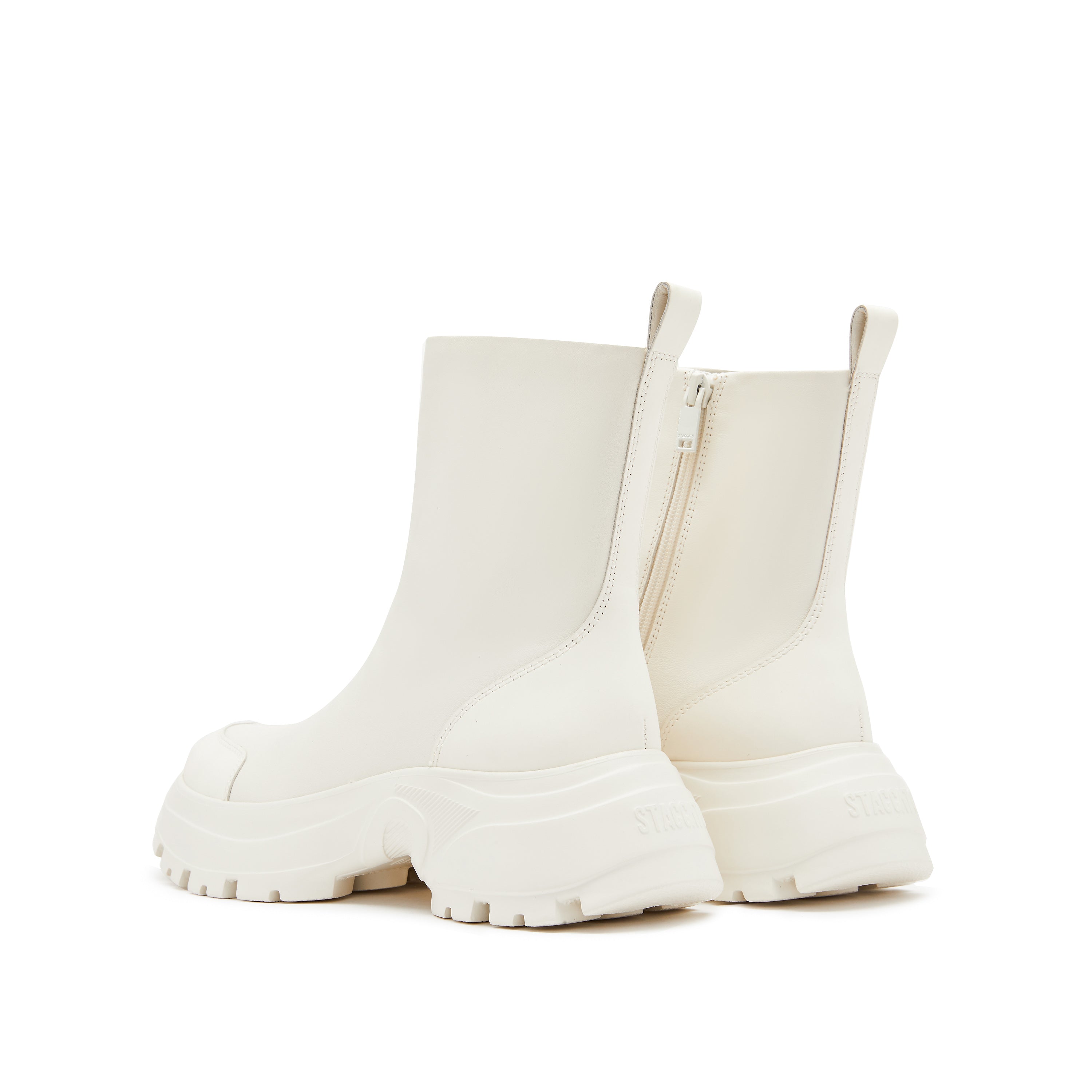 Beige Softy ST Chunky Ankle Boots
