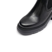 Waxy Golden Pin Chelsea Sock Boots