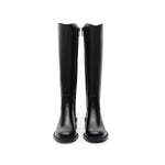 Load image into Gallery viewer, Black Floral Horsebit Leather Long Boots
