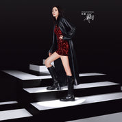 Black Floral Horsebit Leather Long Boots