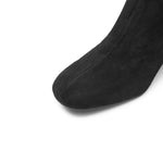 Load image into Gallery viewer, Black High Keen Heeled Sock Boots
