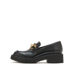 Load image into Gallery viewer, Black leather Horsebit Loafers
