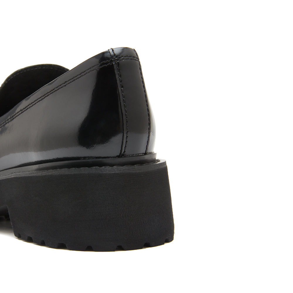 Black leather Horsebit Loafers
