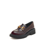 Load image into Gallery viewer, Brushed Burgundy leather Horsebit Loafers

