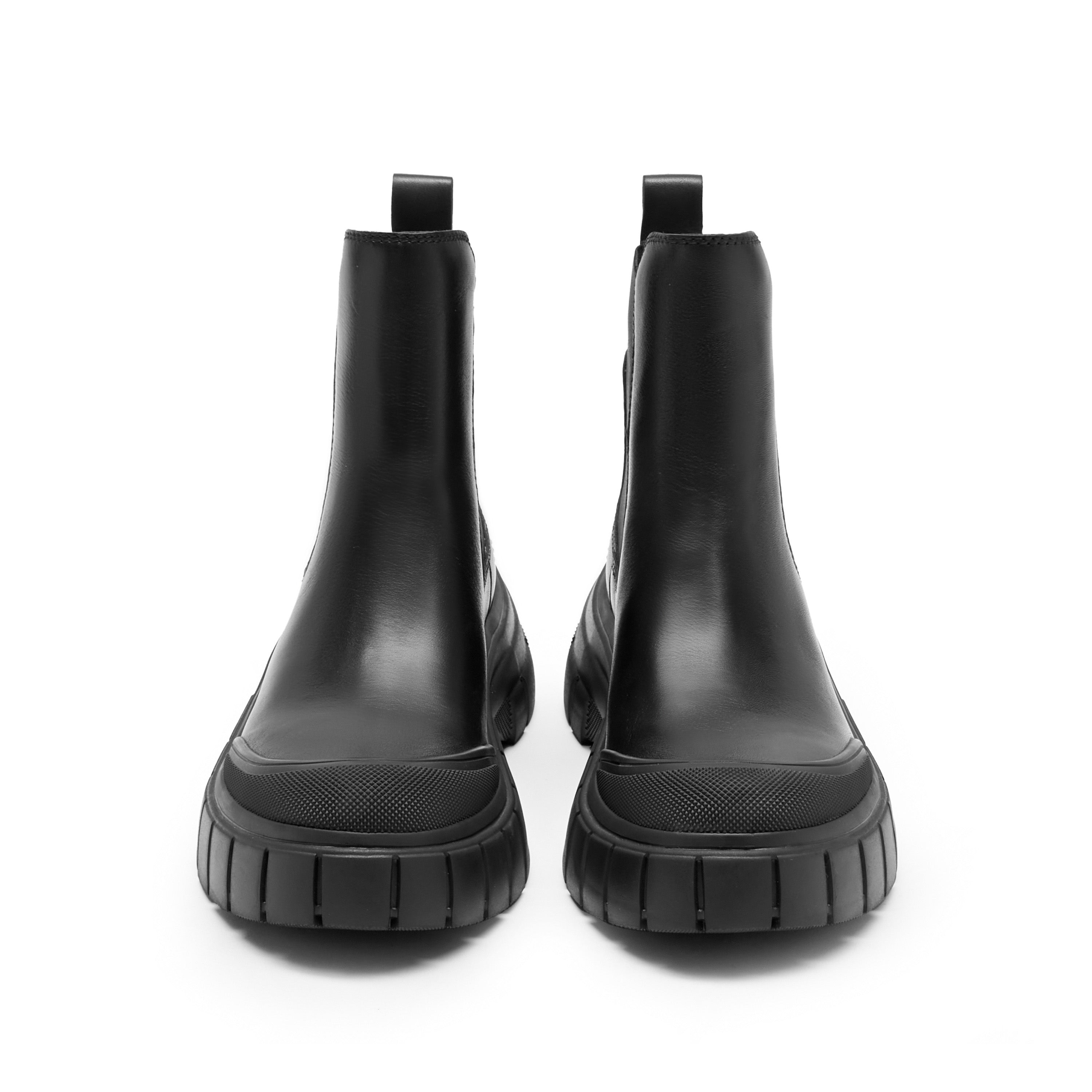 Black ST Key Platform Chelsea Boots