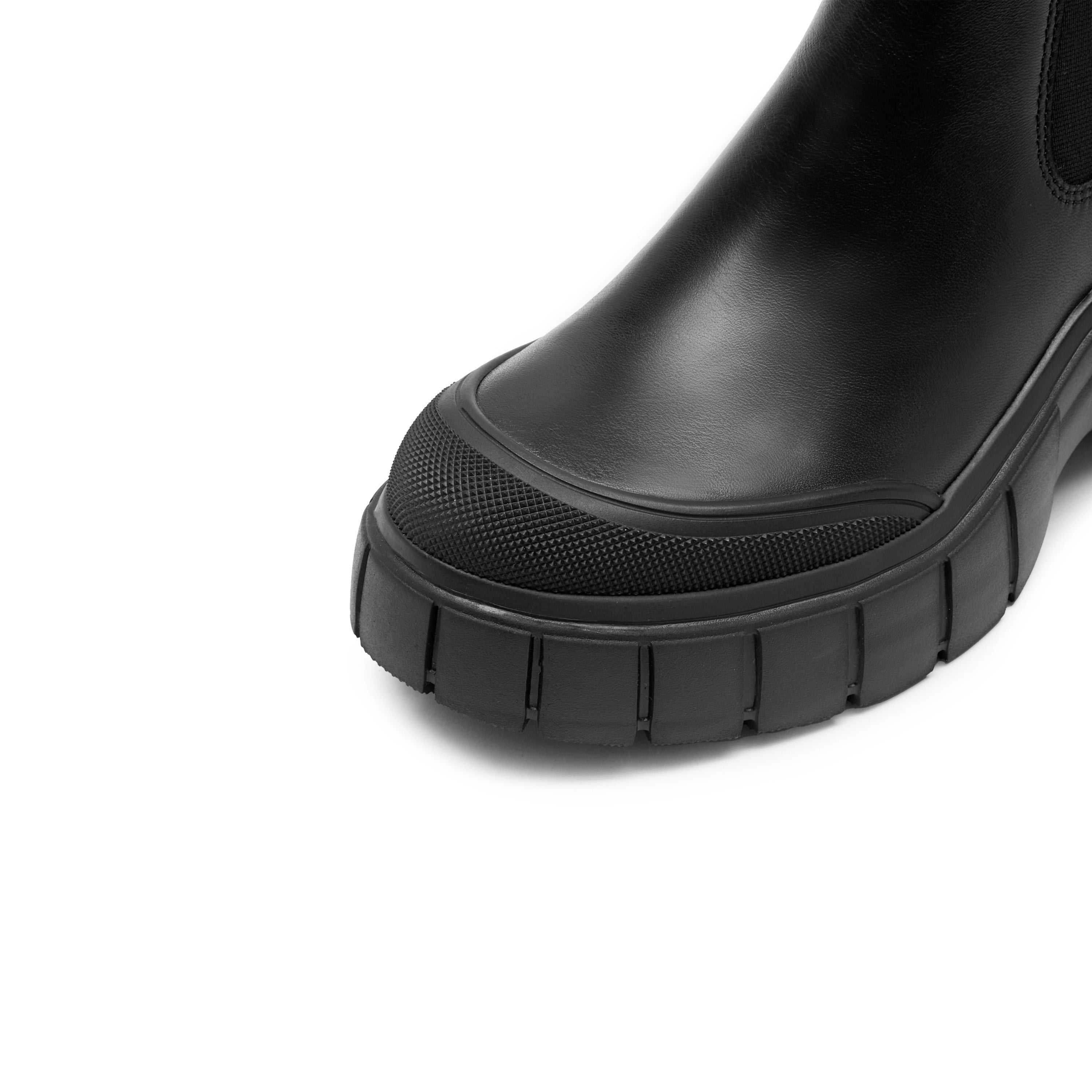 Black ST Key Platform Chelsea Boots