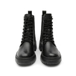 Load image into Gallery viewer, Black Lace Up Combat Sock Boots
