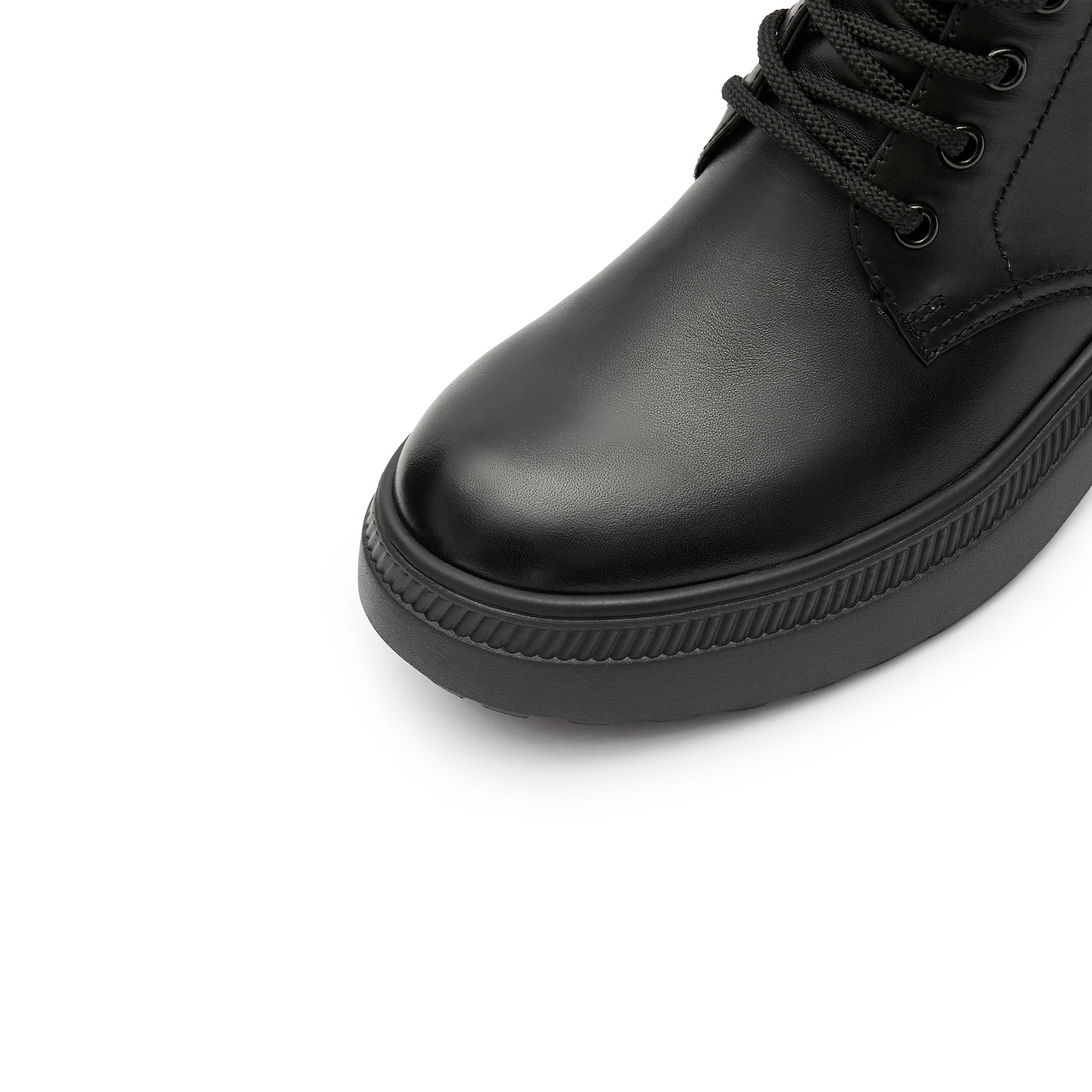 Black Lace Up Combat Sock Boots