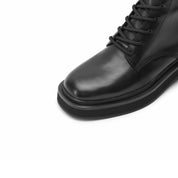 Black Lace Up Combat Boots