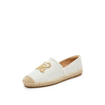 Load image into Gallery viewer, White Bead-Embellished Logo Espadrilles
