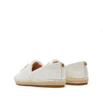 Load image into Gallery viewer, White Bead-Embellished Logo Espadrilles
