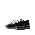 Load image into Gallery viewer, Black Strappy Patent Mary Jane Flats
