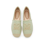 Load image into Gallery viewer, Light Green Bead-Embellished Logo Espadrilles
