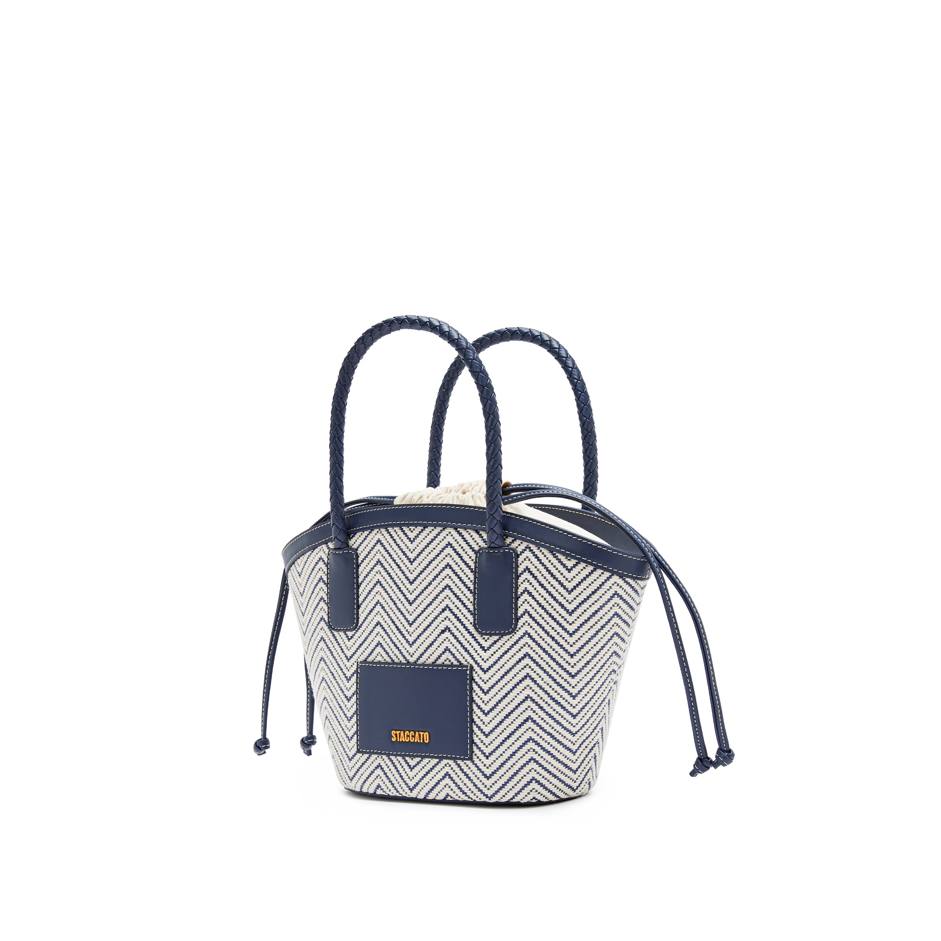 Blue Weave Basket bags