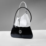 Load image into Gallery viewer, Black Embossed Luna Shoulder Bags
