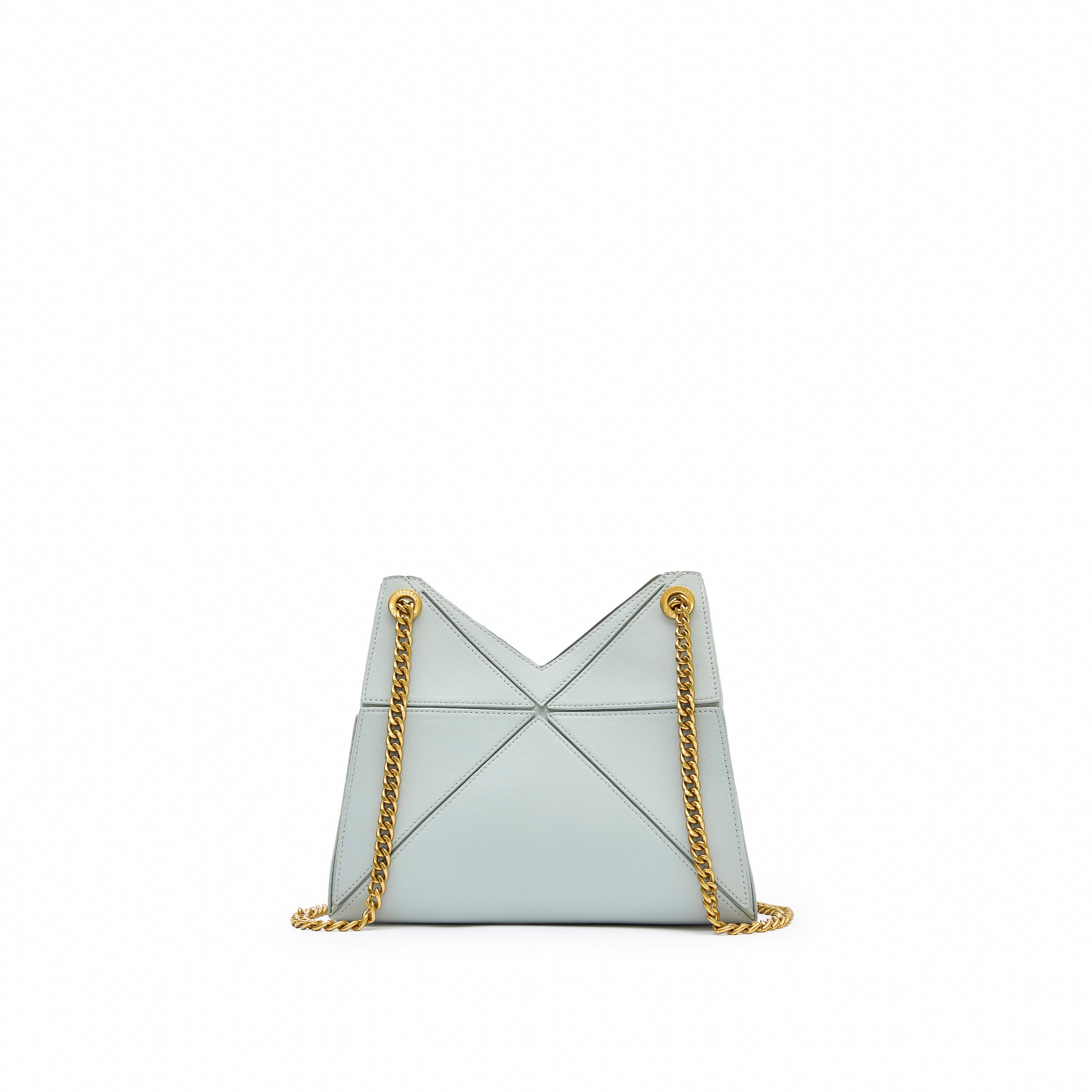 Mint Construction Foldable Leather Bag