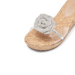 Load image into Gallery viewer, ST Crystal Rose Wedge Corks
