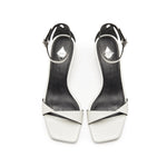 Load image into Gallery viewer, Beige Ankle Strap Block Heeled Sandals
