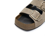 Load image into Gallery viewer, Saddle Double strap Suede Sandals
