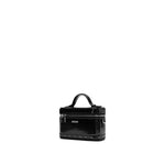 Load image into Gallery viewer, Black Crystal Boxy Crossbody Bag
